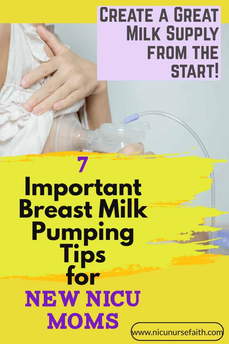 Tips for Pumping breast milk for preemie