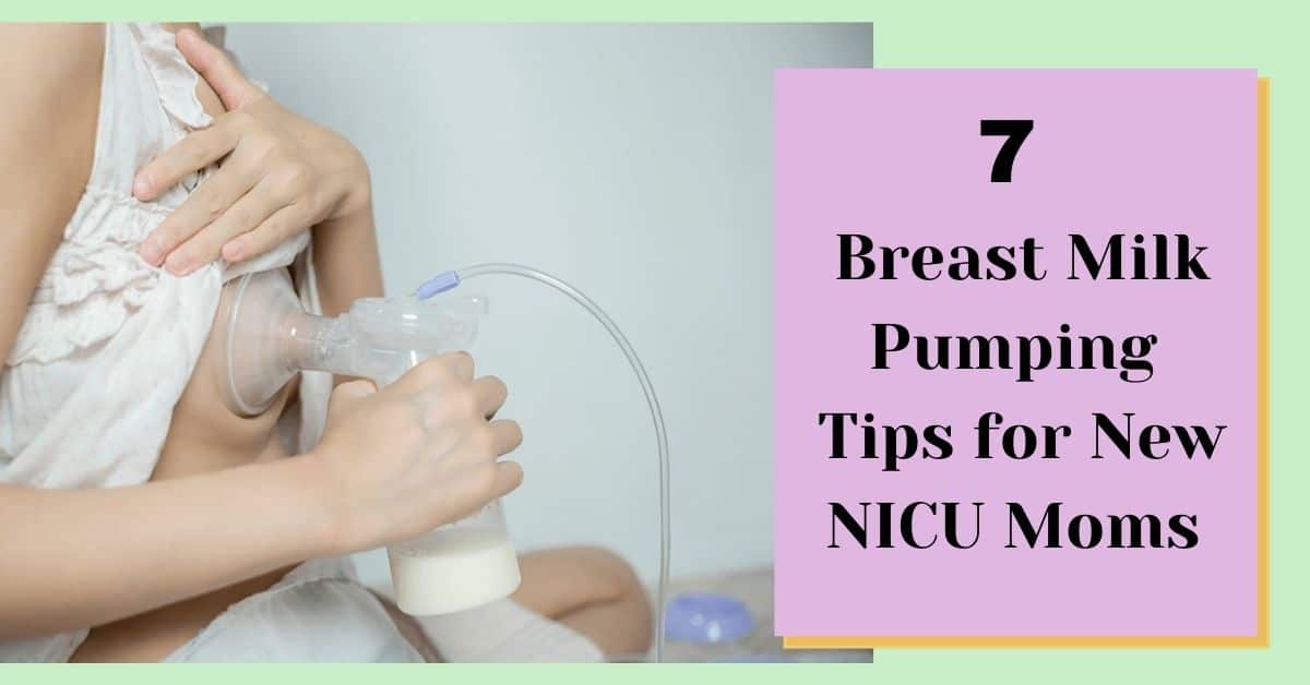 Pumping breastmilk by a NICU mom