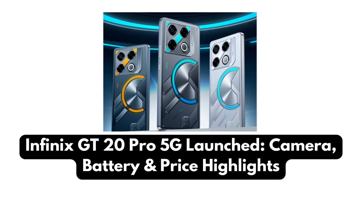 Infinix GT 20 Pro 5G Launched: Camera, Battery & Price Highlights