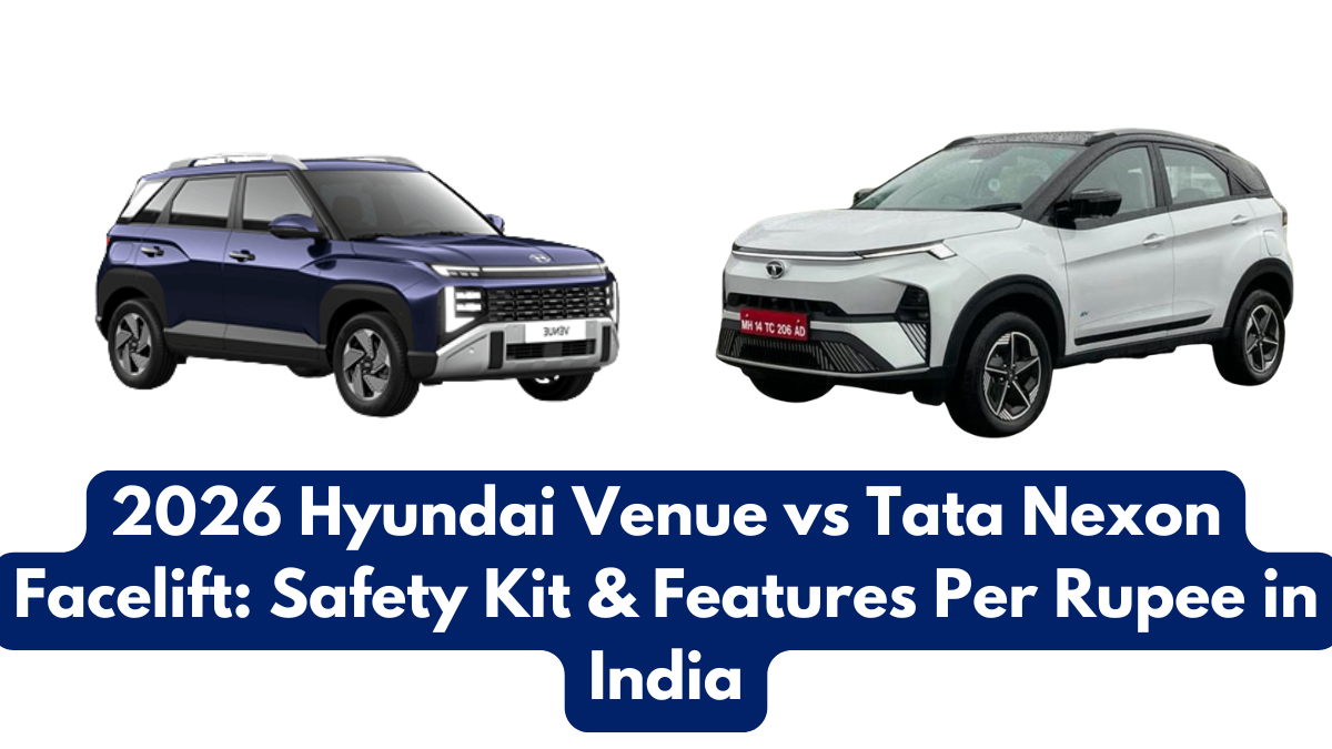 2026 Hyundai Venue vs Tata Nexon Facelift: Safety Kit & Features Per Rupee in India