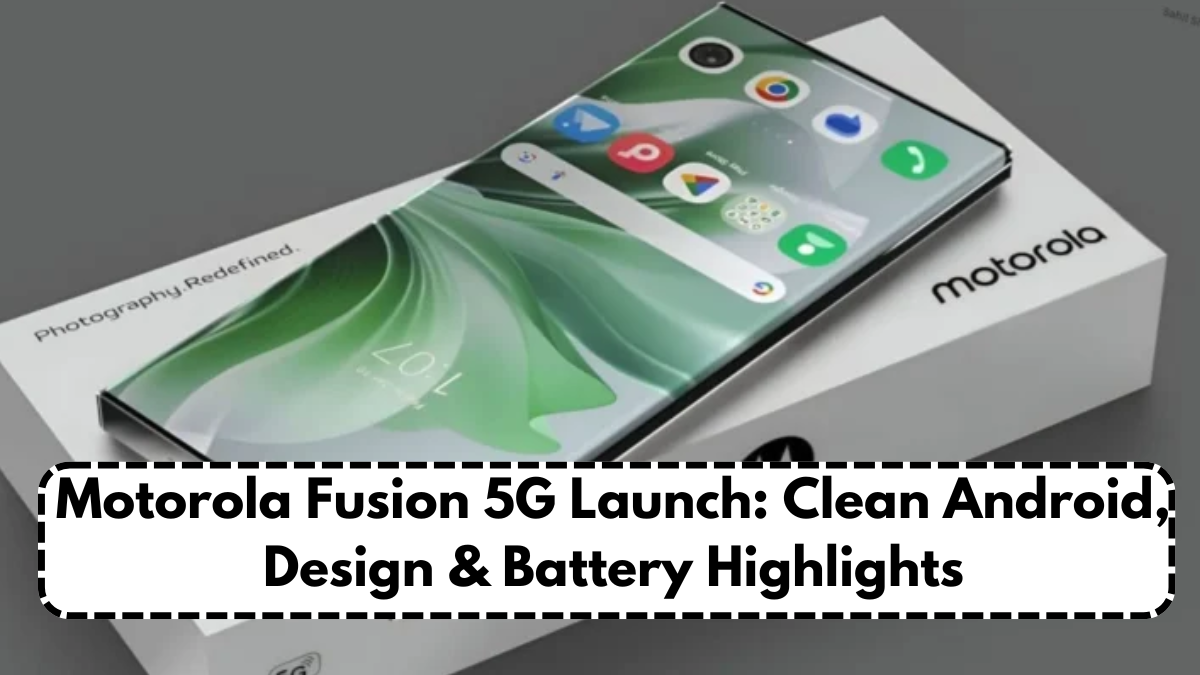 Motorola Fusion 5G Launch: Clean Android, Design & Battery Highlights