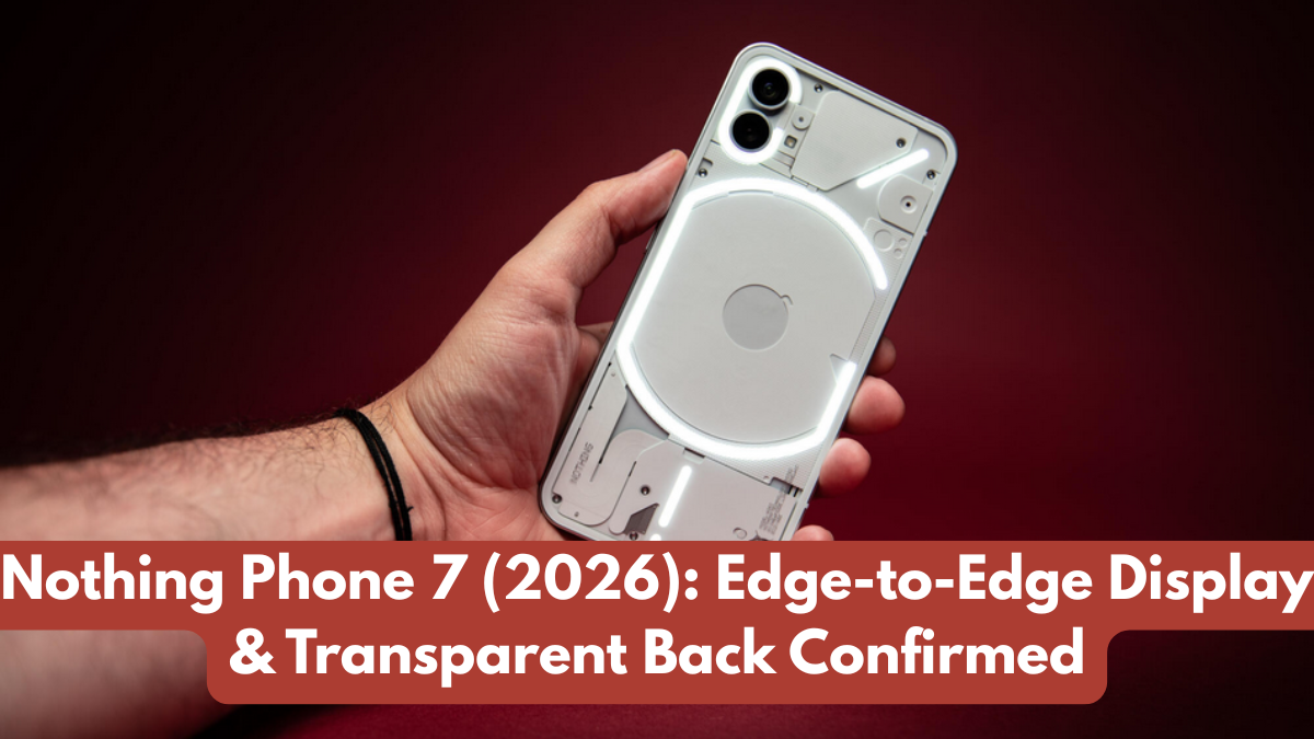 Nothing Phone 7 (2026): Edge-to-Edge Display & Transparent Back Confirmed