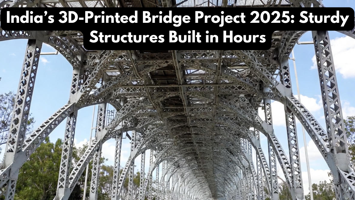 India’s 3D-Printed Bridge Project 2025: Sturdy Structures Built in Hours