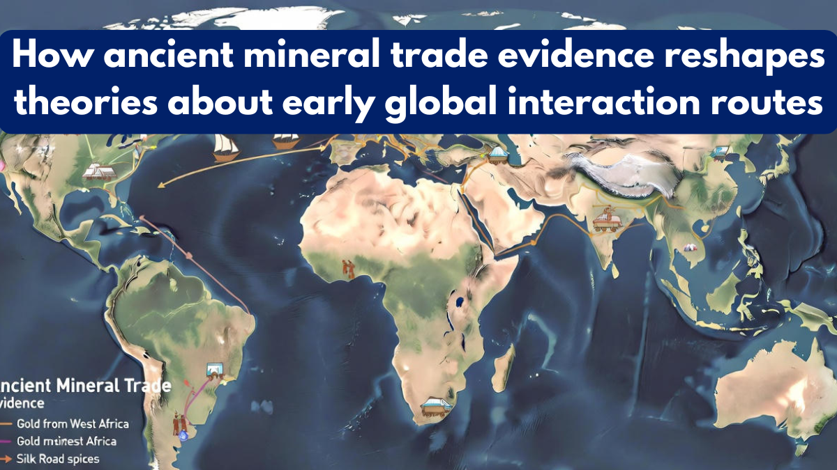 How ancient mineral trade evidence reshapes theories about early global interaction routes