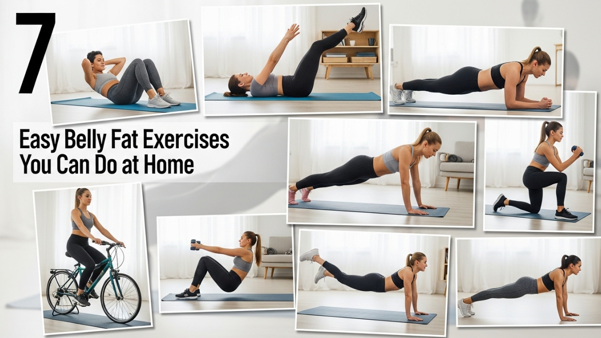 7 Easy Belly Fat Exercises You Can Do at Home
