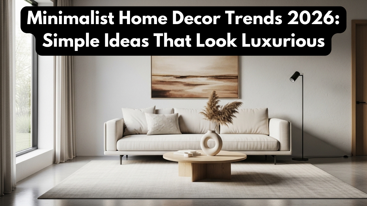 Minimalist Home Decor Trends 2026: Simple Ideas That Look Luxurious