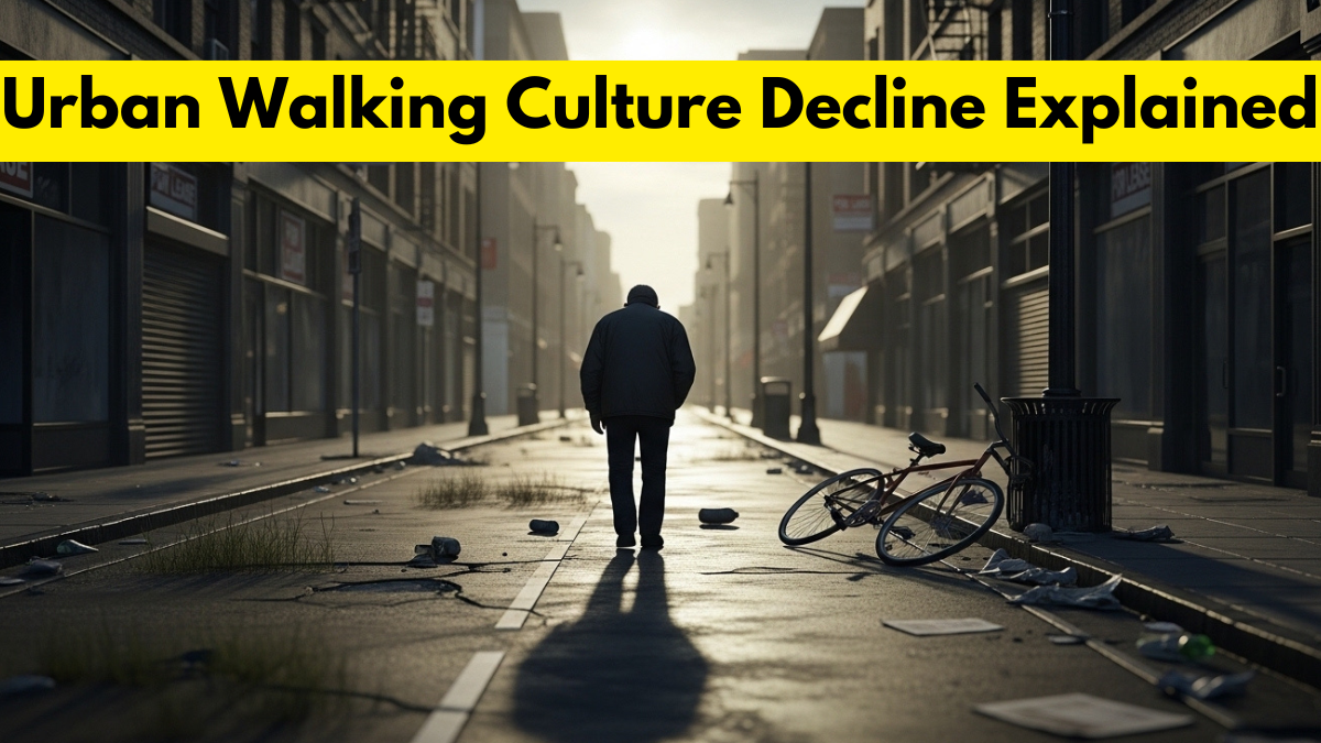 Urban Walking Culture Decline Explained
