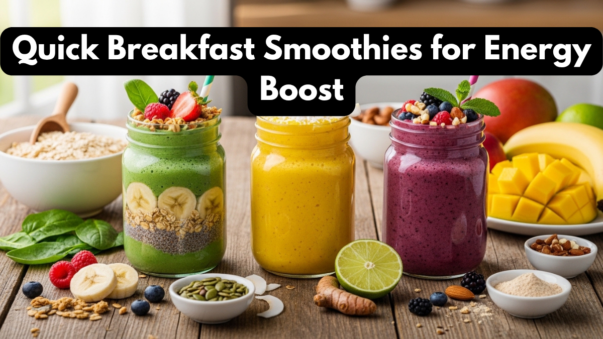 Quick Breakfast Smoothies for Energy Boost