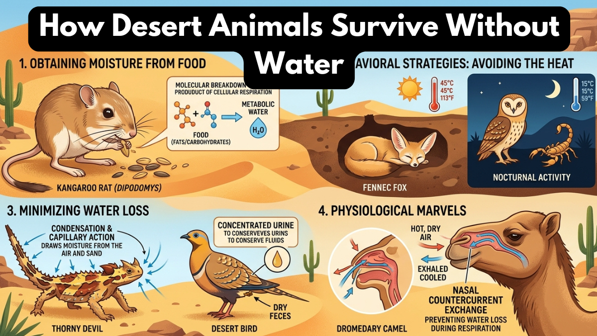 How Desert Animals Survive Without Water