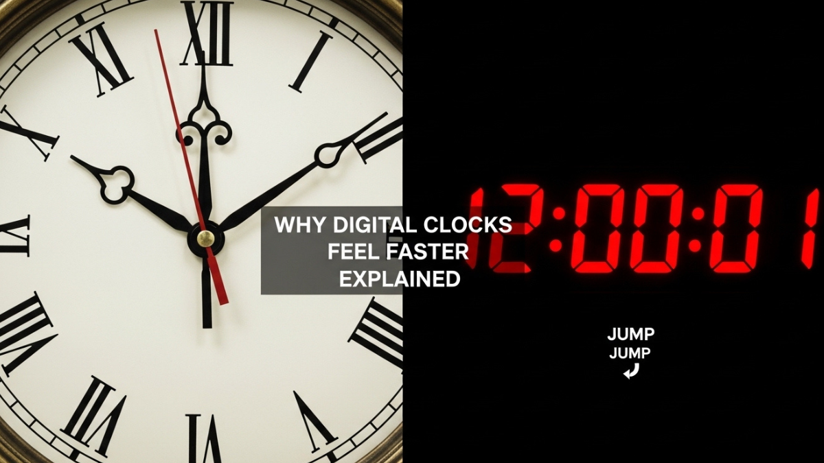 Why Digital Clocks Feel Faster Explained